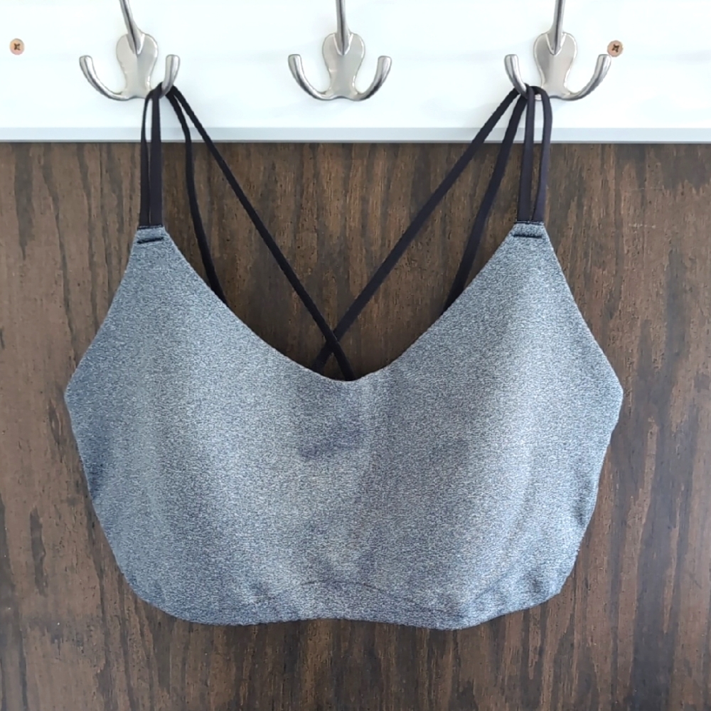 Calia XL Gray Strappy Bralette